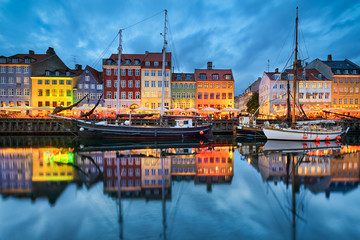 Nyhavn in Copenhagen, Denmark - obrazy, fototapety, plakaty