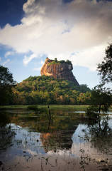 Fototapeta na wymiar Sigiriya Lion Rock Fortress in Sri Lanka