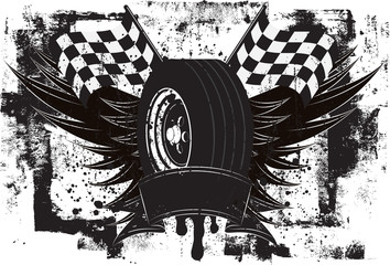 Racing Wings Insignia