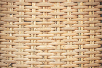 Wicker seamless pattern from bamboo for background design.