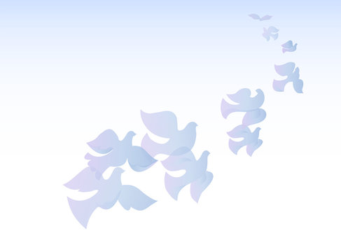 Flock of doves