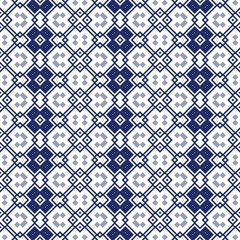 Seamless ornamental pattern in blue