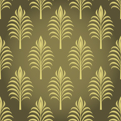 Luxury ornamental  leaf  wallpaper pattern. - 79327195