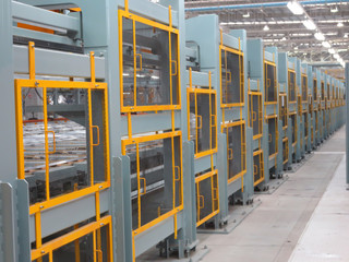 Yellow iron fence factory