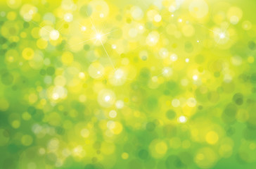 Vector green sunshine background.