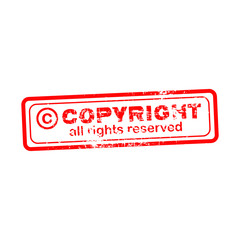 Copyright red stamp