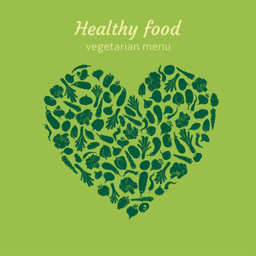 Healthy vegetable heart