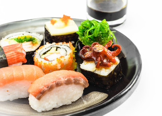 sushi on dish