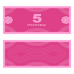 Play money. Five