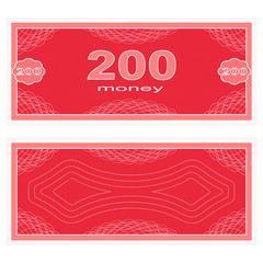 Play money. Two hundred