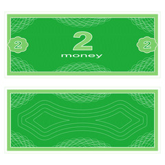 Play money. Two