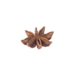 Dried Cinnamon, Anise. Isolated