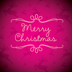 Merry Christmas card in vector format.