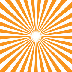orange burst background. Vector illustration