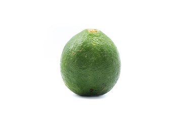 fresh limes isolated on a white background