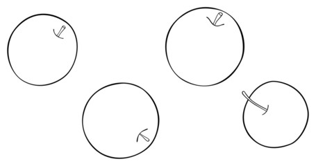 Delightful garden - Four best round apples