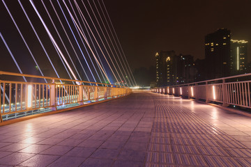 Fototapeta premium modern bridge at night