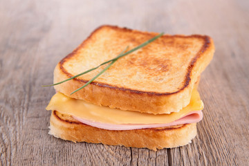 sandwich, croque monsieur