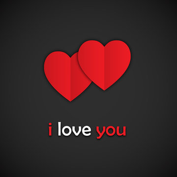 "I LOVE YOU" (heart card romance valentine’s day)