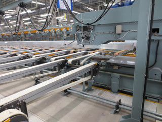 stretch machine in factory