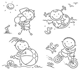 Summer kids activities outdoors