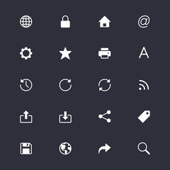 Web simple icons