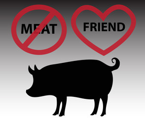 Pig is friend, not food