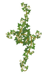 decor of interwoven branches of ivy