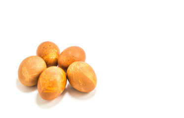 Easter eggs isolate on white background.