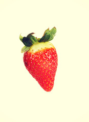 Fresh red strawberry.