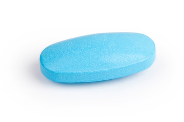 Medicine concept. Pills isolated on white