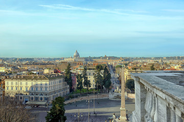 Rome skyline panorama cityscape