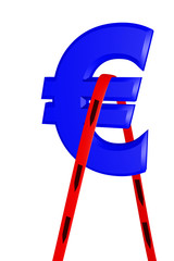 Euro sign in descent