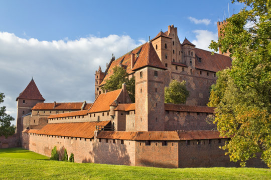 Gothic castle in Malbork, Poland