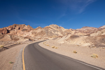 Fototapeta na wymiar USA - Artists drive in the Death Valley