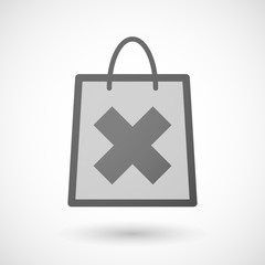 Shopping bag icon with an 