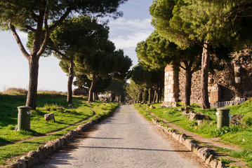 Naklejka premium Appia Antica Street