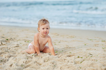 baby on the beach