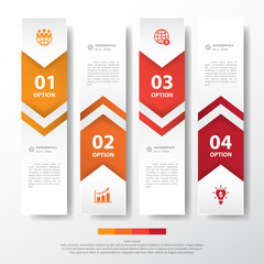 Design multicolor number timeline/graphic or website.Vector eps1