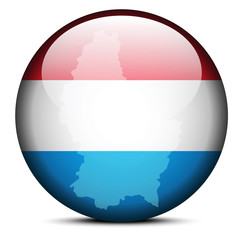 Map on flag button of  Luxembourg