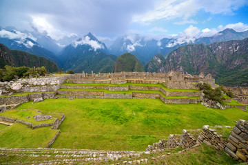 Fototapeta na wymiar Machu Picchu Wide Angle