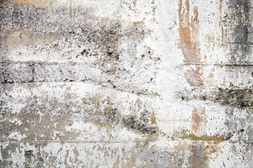 Old gray concrete wall closeup background texture