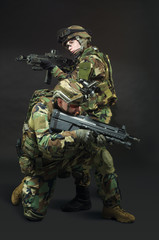 NATO soldier in full gear.