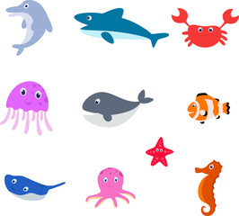 Sea animal cartoon