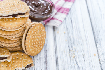 Double Cookies (with Chocolate Cream)