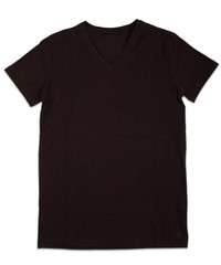 t-shirt template isolated on white. 