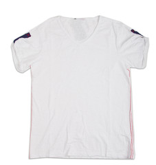 t-shirt template isolated on white. 