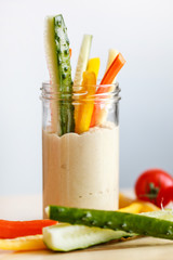 Hummus with vegetables