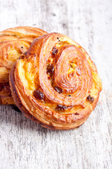 sweet buns with raisin