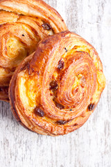 sweet buns with raisin